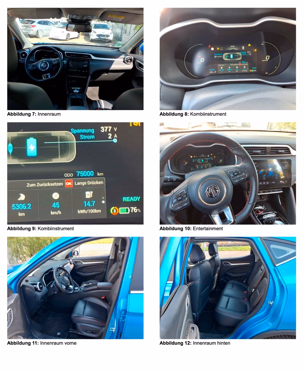 MG Zs Ev 105 kW automat rok 2022, 75 000 km, Německo — foto 2 z 6